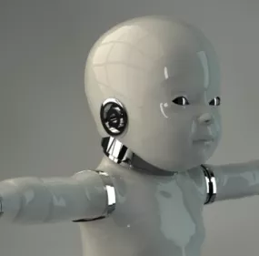 Robot Baby Design 3d model