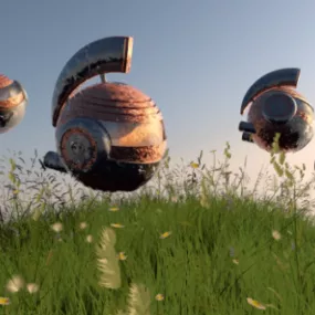 Sci-fi Robot Ball 3d model