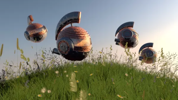 Sci-fi Robot Ball 3d model Sci-fi Robot Ball 3d model