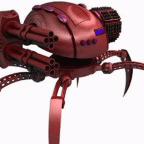 Red Spider Robot 3d model