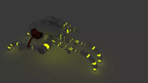 Biped Robot 3d model