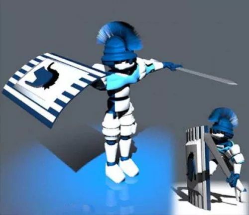 Bump Ball Robot 3d model