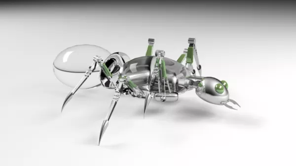 Lowpoly Black Ant 3d model