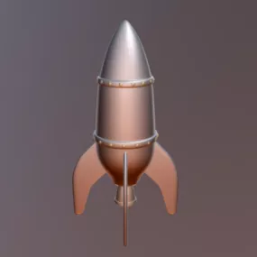 Gaming Rocket Design 3d model