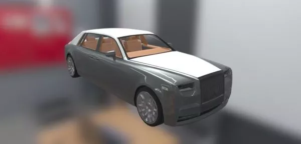 White Rolls Royce Phantom Car 3d model White Rolls Royce Phantom Car 3d model