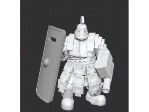 Roman Interstellar Armored Character 3d model Roman Interstellar Armored Character 3d model