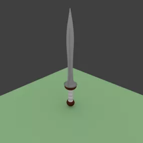 Old Roman Sword Weapon 3d model