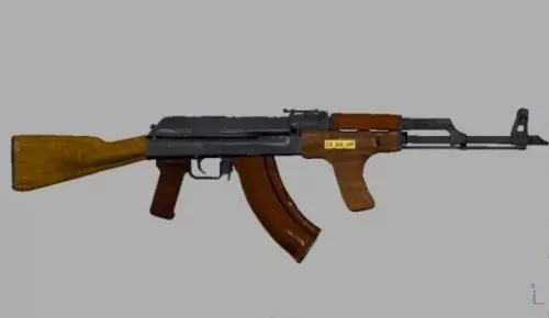 Romanian Akm Gun Weapon 3d model Romanian Akm Gun Weapon 3d model