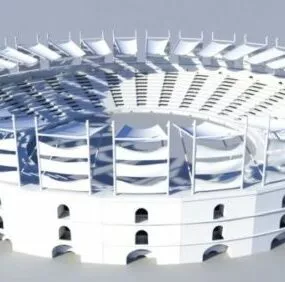 Vintage Rome Gladiator Arena Building 3d model