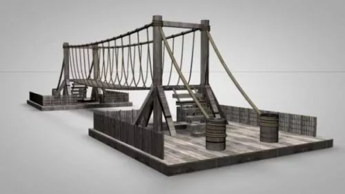 Boardwalk Bridge 3d model