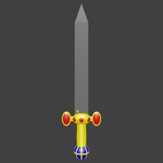Samurai Sword With Case 3d model