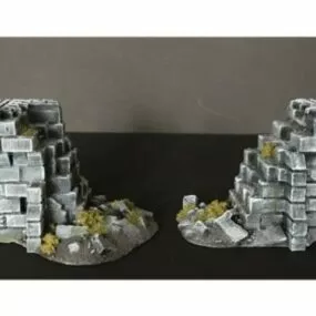 Ruined Walls Printble 3d model
