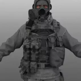 Army Russian Uniform Design 3d model