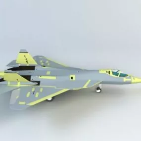 Sukhoi T-50 Fighter Aircraft 3d model