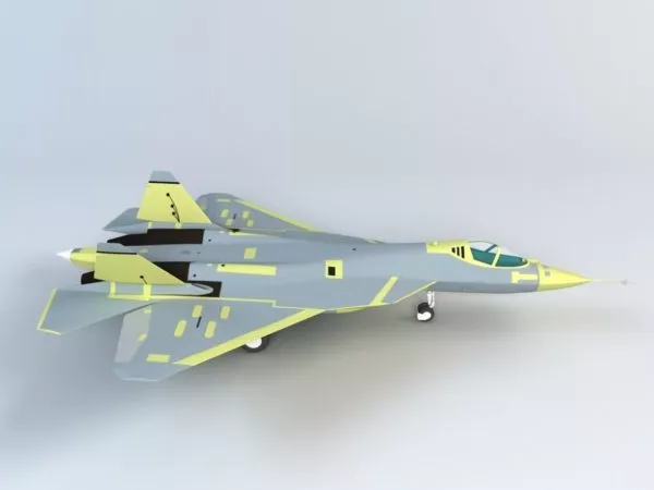 Sukhoi T-50 Fighter Aircraft 3d model Sukhoi T-50 Fighter Aircraft 3d model