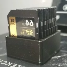 Sd Card Holder Printable 3d model