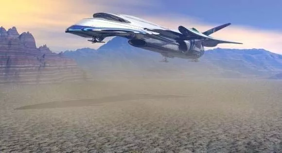 Low Poly Spaceship 3d model