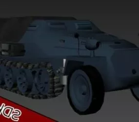 Sdkfz Military Vehicle 3d model