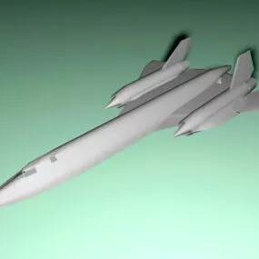 Aircraft Sr-71 Black Bird 3d model