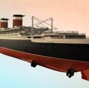 Steamship Uss United States 3d model