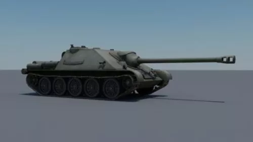 Su-122 Russian Tank 3d model Su-122 Russian Tank 3d model