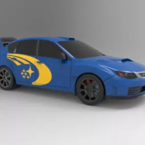 Subaru Impreza Wrx Sport Car 3d model