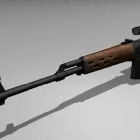 Svd Gun 3d model