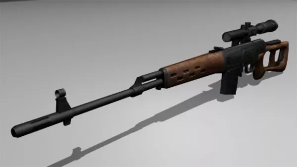 Svd Gun 3d model Svd Gun 3d model
