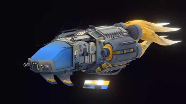 Galaxy Starblaster Spaceship 3d model