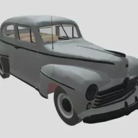 Sacrificed Vintage Car 3d model