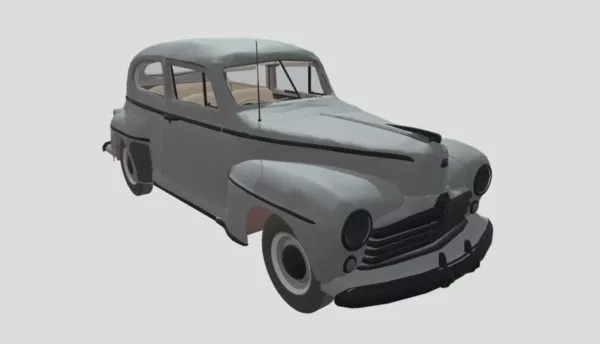 Sacrificed Vintage Car 3d model Sacrificed Vintage Car 3d model