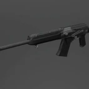 Saiga12 Gun Weapon 3d model