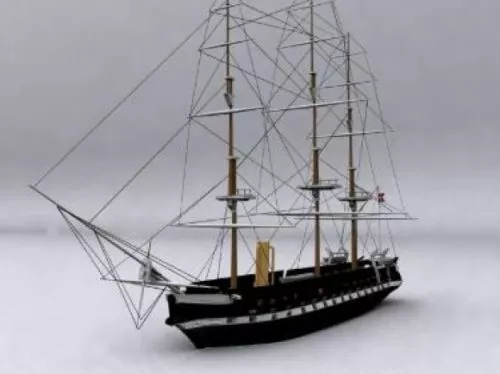 19th Century Sailing Ship 3d model 19th Century Sailing Ship 3d model