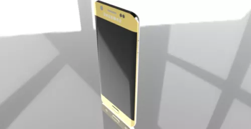 Antique Phone Brass Color 3d model