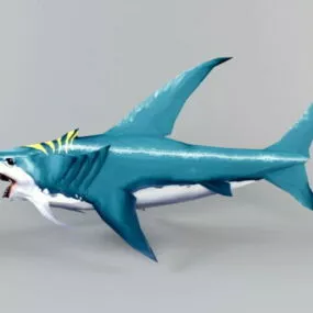 Scary Shark Animal 3d model