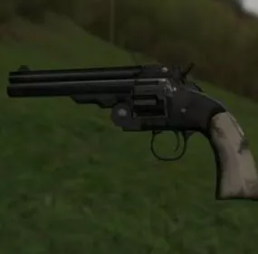 Schofield Pistol Gun Weapon 3d model