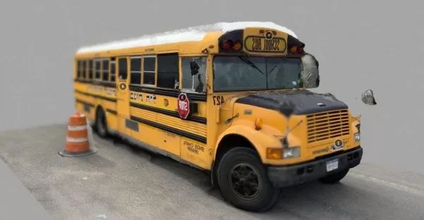 Vintage Bus Frankenkar 3d model