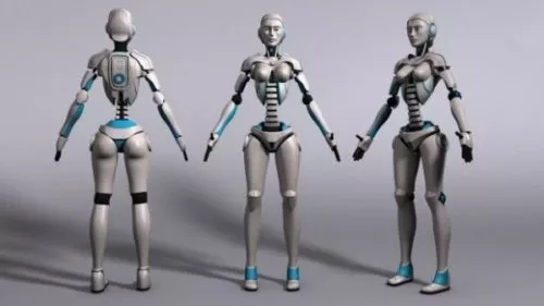 Biped Robot 3d model