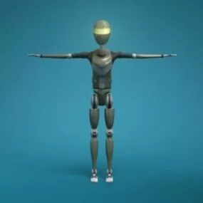 Sci-fi Male Robot Design 3d model
