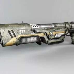 Sci-fi Shotgun Weapon 3d model