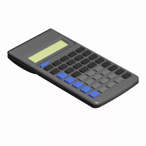 Portable School Calculator 3d model