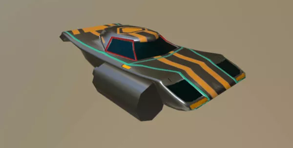 Sci-fi Coupe Car Concept 3d model Sci-fi Coupe Car Concept 3d model