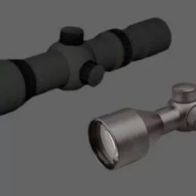 Scope Simple Gun 3d model