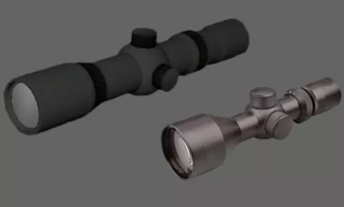 Scope Simple Gun 3d model Scope Simple Gun 3d model
