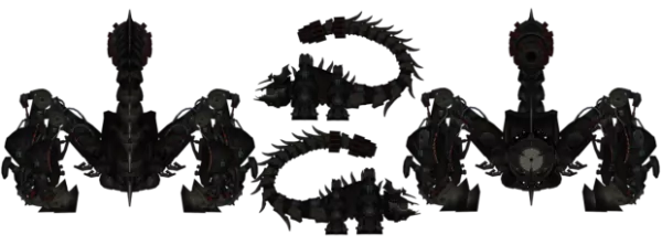 Evil Gold Scorpion 3d model