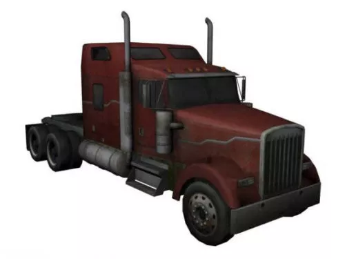 Backhoe Loader Truck Toy 3d model