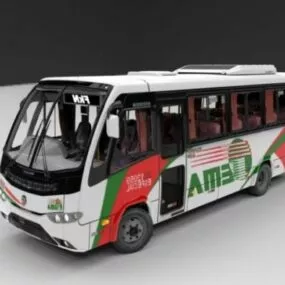 European G6 Bus Vehicle 3d model