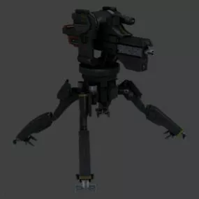 Sentry Gun Weapon Design 3d model