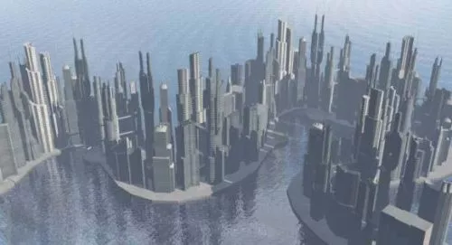 Modern City Future Buildings 3d model Modern City Future Buildings 3d model