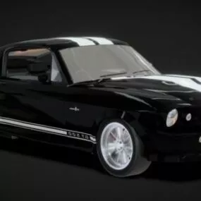 Shelby Gt500 Car 3d model